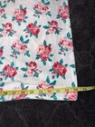 Betsey Johnson Pink White Roses Polka Dots Baby Blanket Soft 34x30