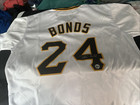 Barry Bonds  24 Pittsburgh Pirates Signed Jersey  bonds Coa  Autographed           