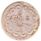 Ottoman Empire 5 Kurush 1886 -  Abdul Hamid Ii  6g Km 737 123 37