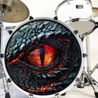 Dragons Eye Bass Drum Design Bass Drum Head Decal Skin Wrap Kick Sticker Vinyl