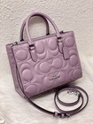 Nwt Coach Maggie Small Tote Bag In Signature Leather Cy670 In Silver jasmine
