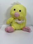 Vintage Fisher Price Puffalump Easter Chick Duck Yellow Pink Bib Nylon Plush
