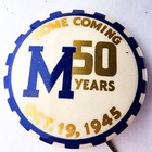 Vintage 1945 Homecoming Pinback Pin Back Button Western Badge St Paul 50 Years