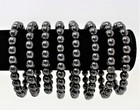 Shungite Bead Bracelet 8mm Crystal Bracelet - Genuine Gemstone Jewelry 