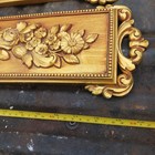 Vintage Pair Mcm Brass Toned Wall Accents Syroco 7221 20 X 6 In Each