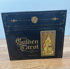 The Golden Tarot Visconti-sforza Deck With Book And Cloth Mary Packard New