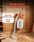 Vevor Dust Collector 1 Hp 560 Cfm  Wall Mount Dust Collector For Woodworking