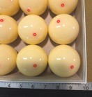 Diamond Coin Operated Pool Table Circled Red Dot Cue Ball 2-1 4  Diameter - New