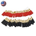 40pcs 4mm Gold Plated Banana Plugs Audio Jack Speaker Wire Cable Screw Connector