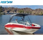 Reborn Launch Wakeboard Tower Matte Black   Pro3 Tower Foldable Bimini Top Pkg