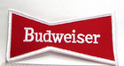 Vintage Budweiser Beer Bowtie Logo Jacket Patch St Louis Missouri Brewery A