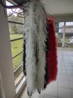 Ostrich Boa Ivory White  3 Ply  6  Long