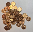 1955 S Lincoln Wheat Penny Roll Bu Uncirculated Beautiful Roll Very Hot   a-853