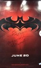 1997 Skybox Dc Poster Batman And Robin Joel Schumacher Limited  Multi-signed