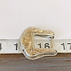 Sterling Silver 10k Monogrammed  s  Ranger Belt Buckle   Tip 5 8    19 22g  st18 