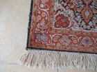 Antique 100  Silk Rug  Oriental Carpet Rug  2 X 3 Feet  Old Vintage Red Multi
