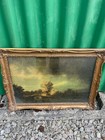 Vintage Framed Medici Print The Stone Bridge By Rembrandt