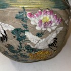 Antique Japanese Figural Quail Clay Enamel Teapot