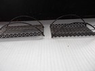 2-mid Century Modern Metal Mesh Atomic Caddy-holder 