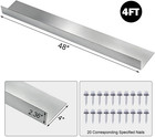 4ft Galvanized Steel Roof Rain Diverter - 4 Pack Gutter Protection System