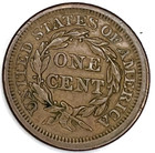     1851 Coronet Braided Hair Large Cent Amazing Au Detail Nice Color Sharp Strike