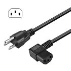 Ul 6ft Right Angle Computer Ac Power Cord Cable For Hp Dell Acer Desktop Pc Psu
