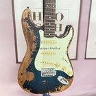 Vintage Custom  60s St Electric Guitar Heavy Relic Alder Body Desert Sunset Blue