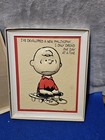 Peanuts Charlie Brown Blow Mold 3d Embossed Frame Wall Plaque
