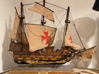 Antique Vintage Santa Maria Wooden Ship Estate Sale Find Free Shipping 
