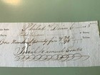 Rare 1785 Printed Bank Of North America Check - Signed By Director Samuel Coates