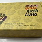    enjoy Your Bath Time    6 Handmade Pure Natural Essential Oil Bath Bombs Set