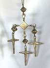 Yalalag Cross - Vintage Mexican Sterling Silver Cross - Vintage Yalalag Necklace