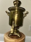 Russian Samovar Antique Brass 1900 Tula Factory 17 5 Inch Tall weigh 11 Lb