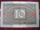 Reichsbanknote 10 Mark 6 2 1920 Ros 63a Unc
