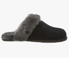 Ugg Brand Scuffette Ii Black Grey Soft Slipper Sandals Shoes 1106872 New Size 8