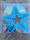 5pc Set Blue Stars Of Bethlehem Cookie Cutters Joy To The World Christmas Recipe