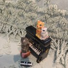 Piano Kitty s  Hinged Trinket Box W trinket Euc  2 5 X 3 
