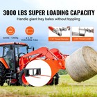 49  Hay Spear Bale Spears Skid Steer Loader Tractor Attachment 3000lbs