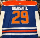 Leon Draisaitl Edmonton Oilers Stitched Jersey Blue - Large