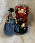 Lot Of 4 Vtg Mice chair Original Fur Toys From  W Germany   Little Mouse Factory