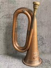 Antique Us 7th Cavalry Bugle Company A C 1880 s Brass Bugle Patina Union Music