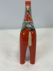 Red Swedish Dala Horse Nils Olsson Akta Dalahemslojd Carved Painted Wooden 5   