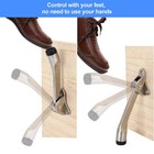 4 Pcs Heavy Duty Kickdown Door Stop Rubber Tip Spring Lever Adjustable Holder