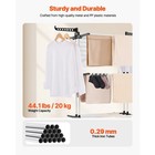 4-tier Clothes Drying Rack  Sturdy Laundry Drying Rack With Wheels And 24 Rods