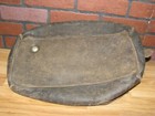 Vintage Antique Leather Doctors Bag Black brown Distressed Military flight