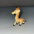 Vintage Miniature 2  Giraffe Wild Animal Safari Plastic Figure Figurine