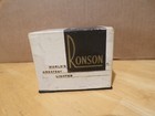 1950s Ronson Silverplate Queen Anne Tabletop Lighter W box-bag-tag   Booklet