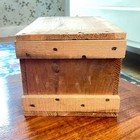 Vintage Ocean Spray Cranberries Wood Crate Box With Lid- Advertising Red Letters