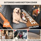 Dog Hard Bottom Back Seat Cover Extender 400lbs Pet Hammock For Car Suv Truck