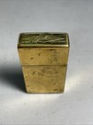 Vintage Gillette Trademark Gold Tone Metal Case For Razor Blade Storage Keeper